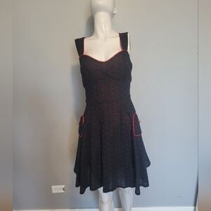 Living Dead Souls Lace and Satin Heart Dress, VGUC, Size L